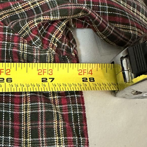 Roundtree & Yorke Shirt Men's XLT Button Up Multicolor Plaid Pocket Long Sleeve - Picture 6 of 8